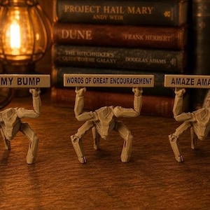Project Hail Mary Rocky Figure - 3D Printed Sci Fi Desk Decor - Andy Weir Gift - Book Lover Gift - Sci Fi Fan Gift - Bookshelf Decor image 14