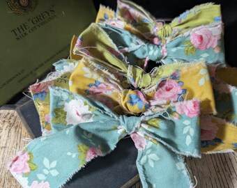 6 lazos hechos a mano de estilo vintage