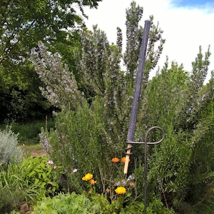 Torch holder for the garden