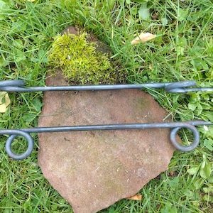 Plant stick with rings, perennial holder, bed border image 4