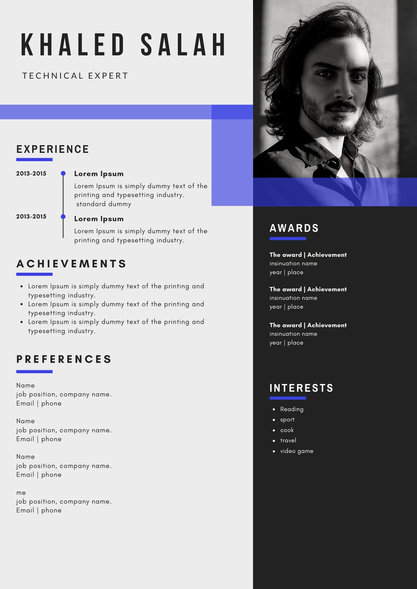 English & Arabic Resume Bundle Resume Template Resume | Etsy