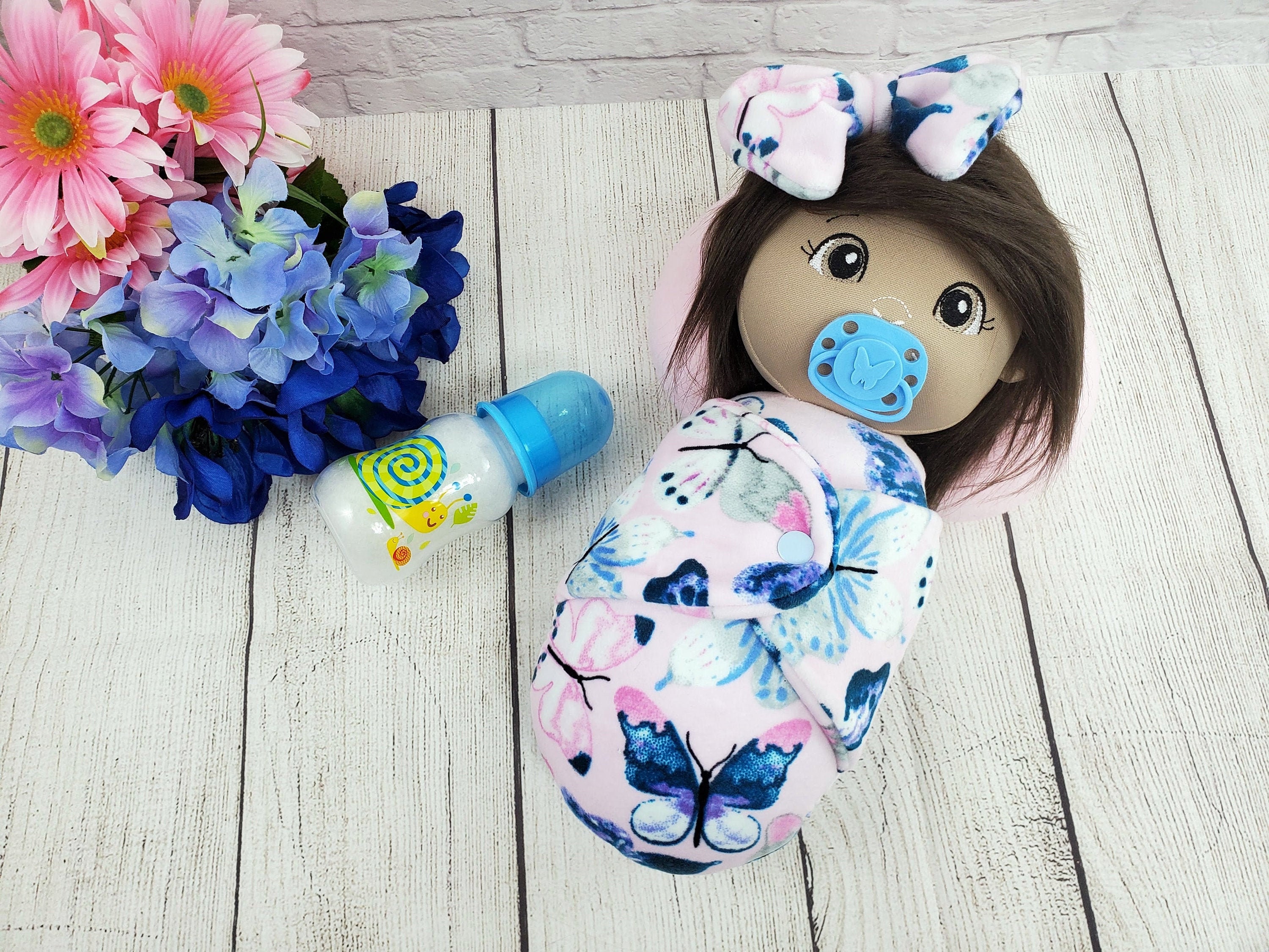 Swaddle baby doll 14 inch cloth soft doll snuggle cuddle Etsy