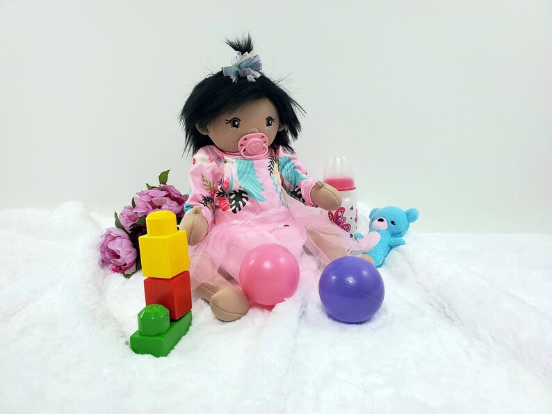 black hair baby doll