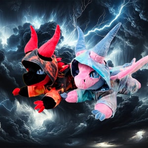 Custom cuddle dragon with hoodie