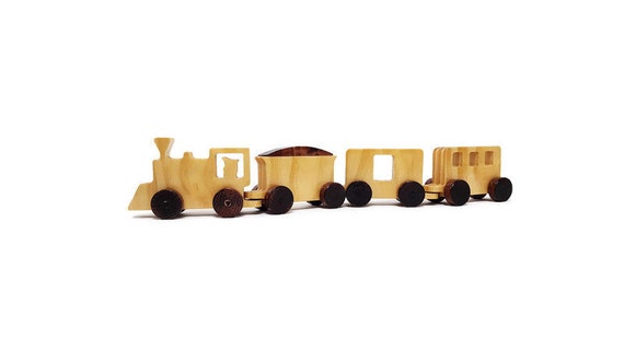 wooden block railroad