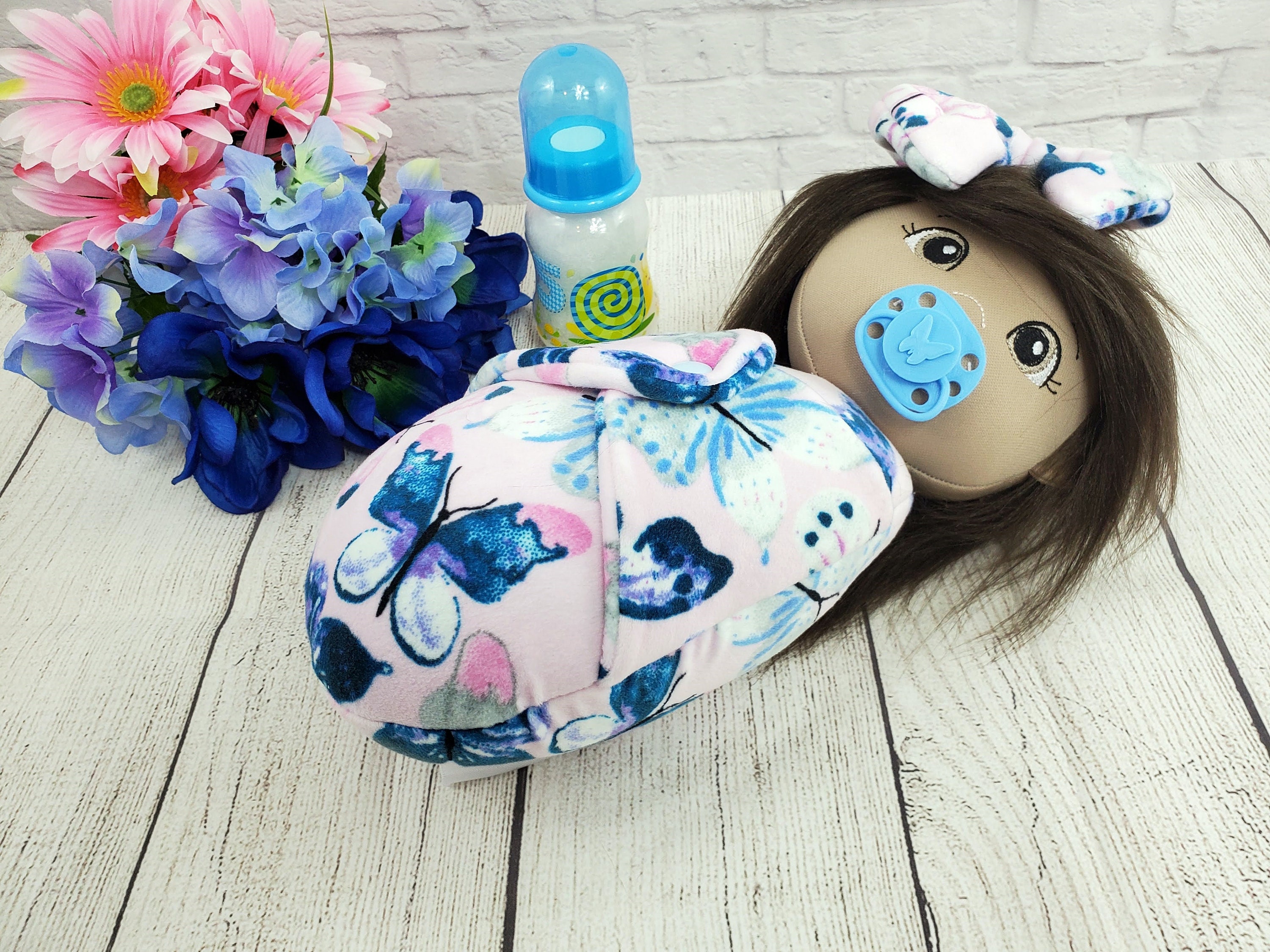 Swaddle baby doll 14 inch cloth soft doll snuggle cuddle Etsy