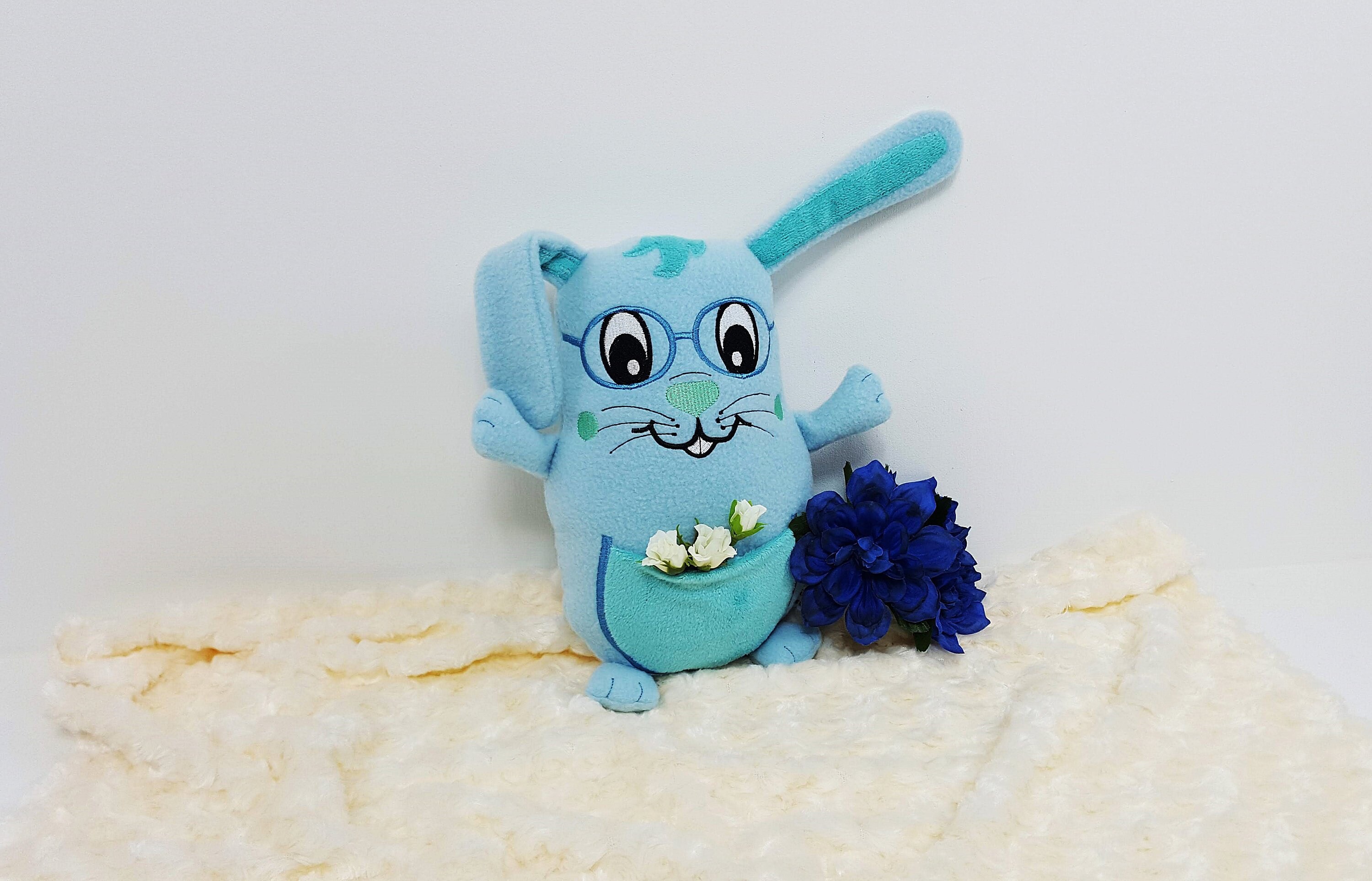 blue plush