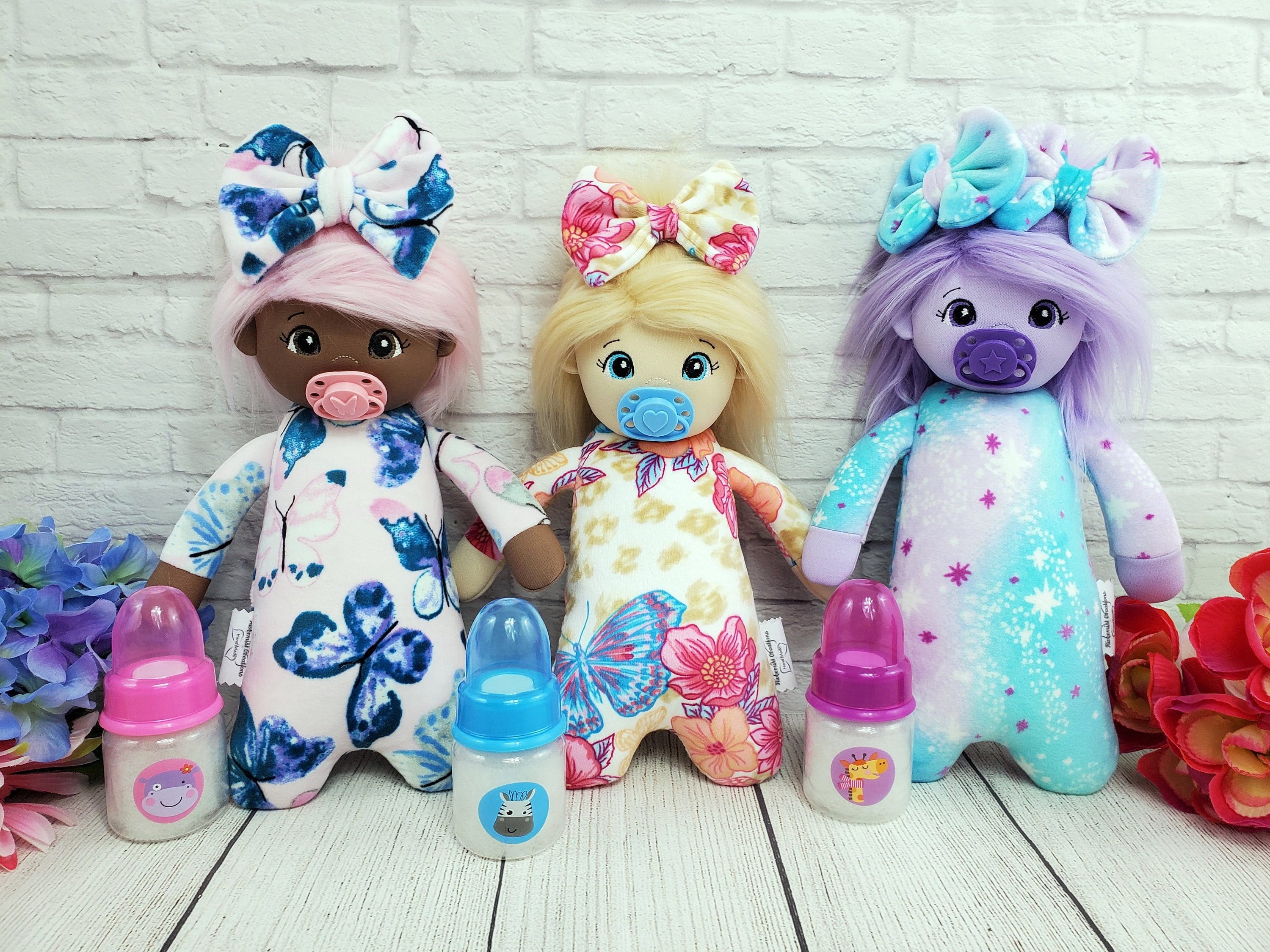 Custom lovey doll 11 inch cloth soft doll cuddle baby doll Etsy