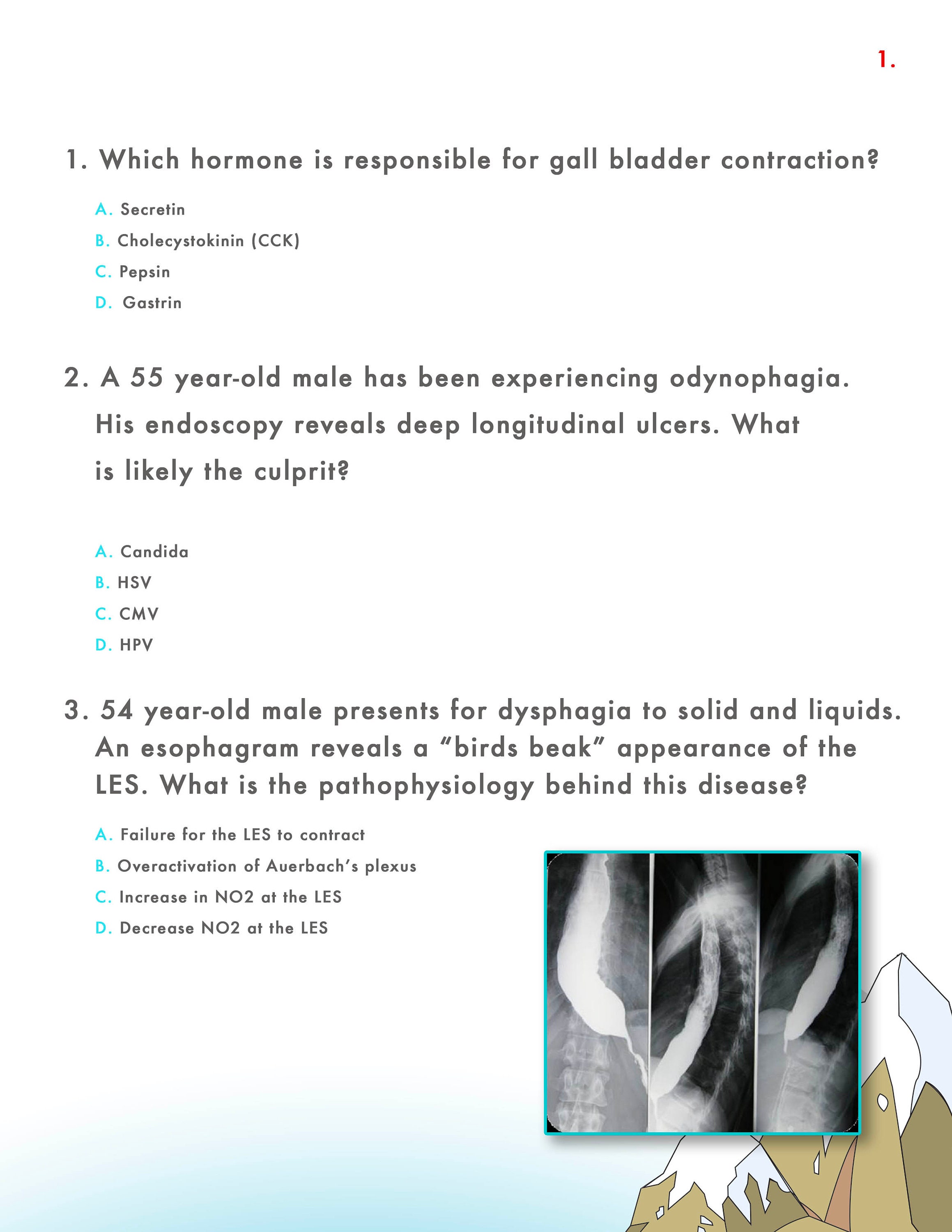 Pance Example Question PANCE Gastrointestinal Practice Questions: PA School Board Review ...
