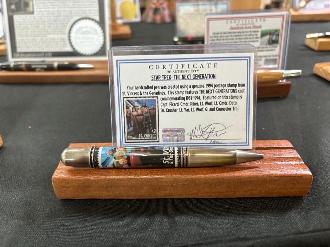 Star Trek the Next Generation Postage Stamp Pen - Etsy