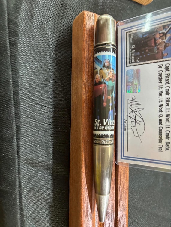 Star Trek the Next Generation Postage Stamp Pen - Etsy