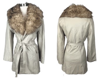 Fur Coat Waist Tie Etsy - white fur collar roblox
