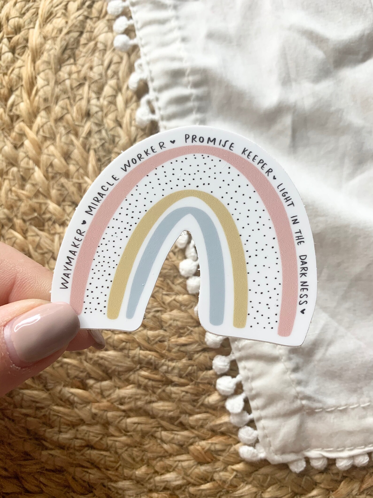 Way Maker Miracle Worker Vinyl Rainbow Sticker Worship | Etsy