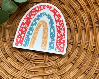 Colorful Rainbow Sticker | Sticker  | Vinyl Sticker | Waterproof Sticker | Laptop Sticker | Rainbow Sticker | Rainbow