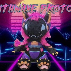 SYNTHWAVE PROTOGEN Plush Collectible