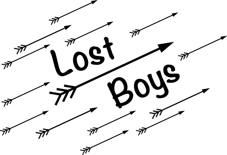 Lost Boys many Arrows Digital SVG File Etsy