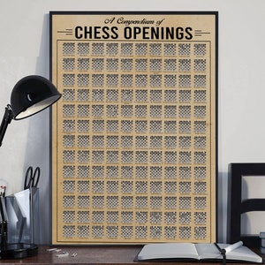  Chess Openings Game Room Decor Chart Moves Defense
