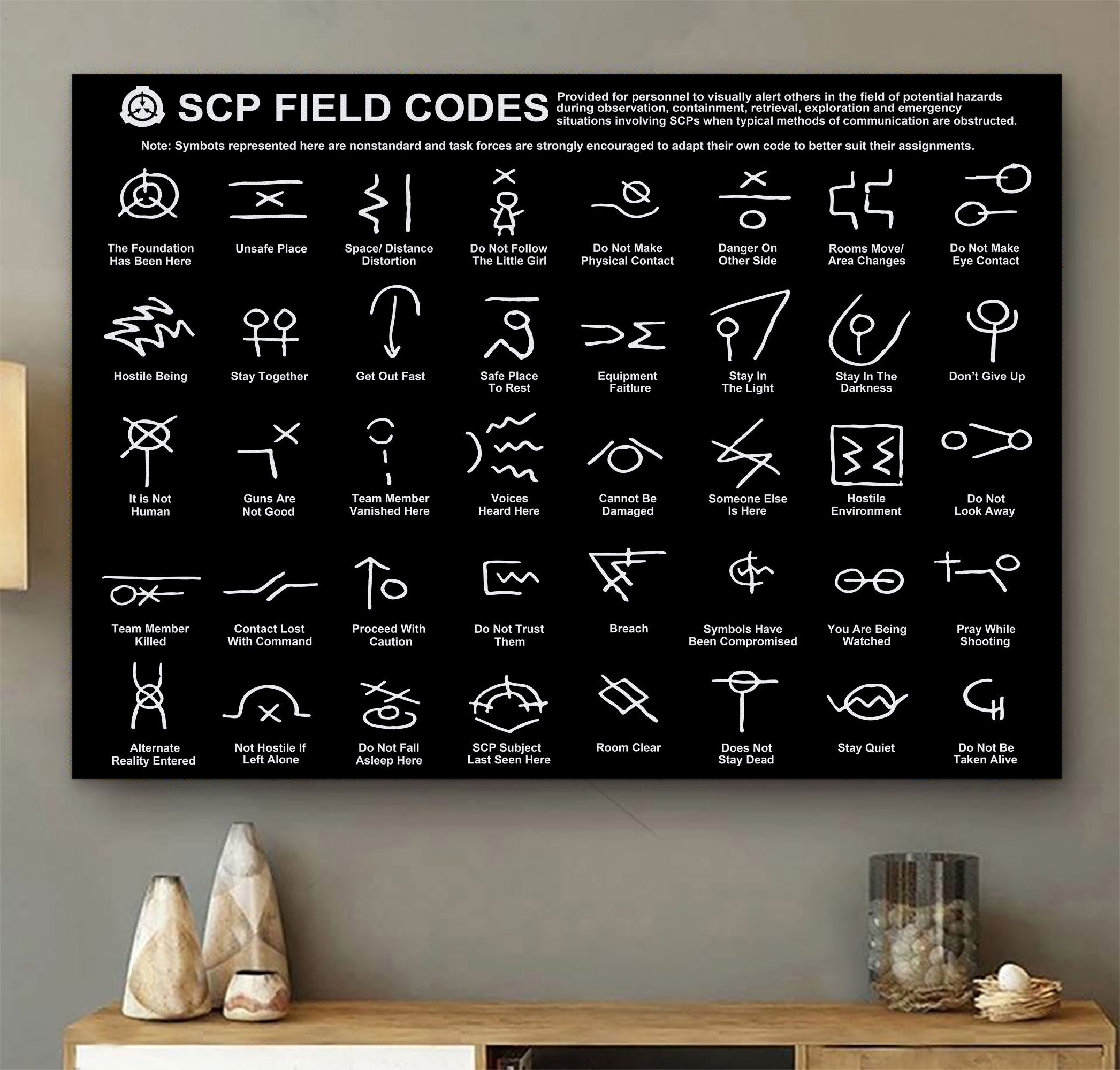 SCP Foundation Wall Art – Vermilion Collection