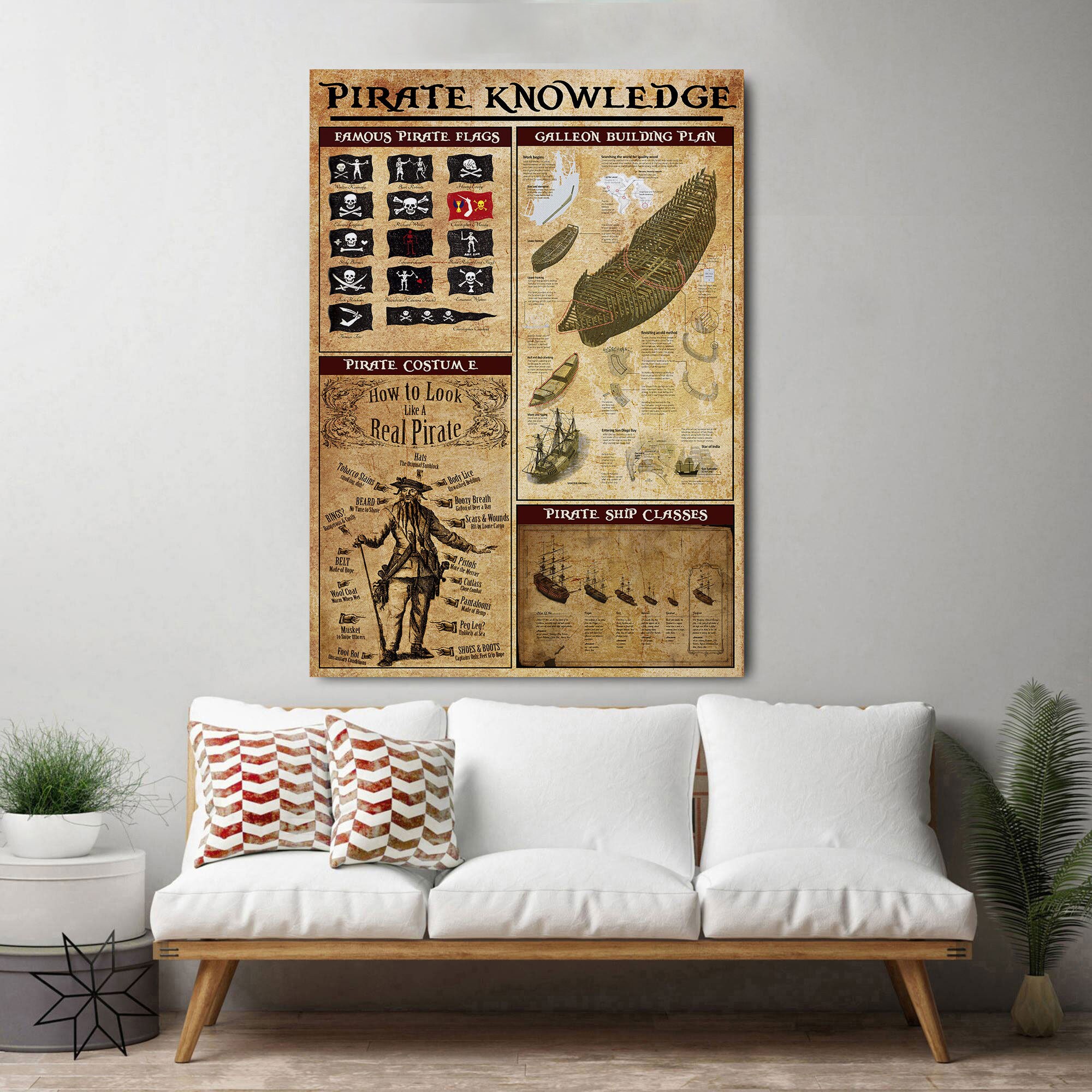 The Pirate Code Canvas, Sea Of Thieves Canvas, Pirate Canvas, Canvas  Prints, Canvas Wall Art, Gift Canvas