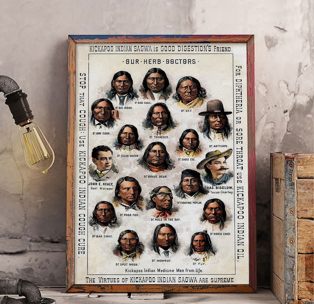 The Virtues of Kickapoo Indian Sagwa Are Supreme Poster or Canvas ...