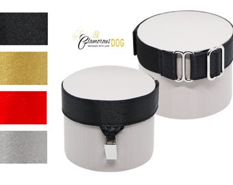 Dog show armband number holder - Beauty in simplycity - black, gold, red, gray