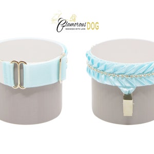 Hundeshow Armband Zahlenhalter - Sanftes Funkeln - Italienisches Himmelblau