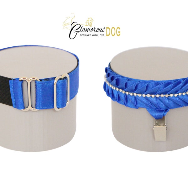 Dog show armband number holder - Gentle sparkle - true blue