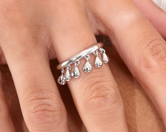 Sterling Silver Teardrop Ring