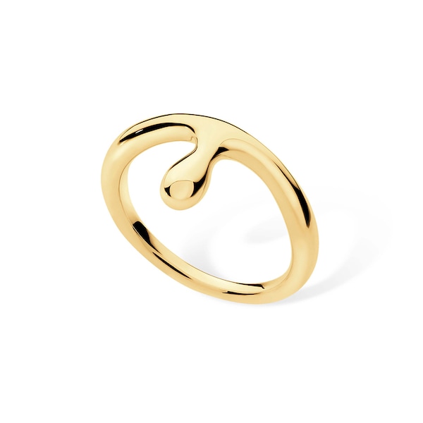 Dripping Ring in Gold Vermeil, Gold Jewellery, Alex Scott, valuable, elegant, Lucy Quartermaine, Award winning designer jewellery brand