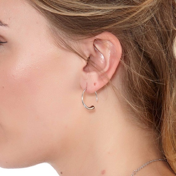 【HYERES LOR】25SS★ Champagne Full Moon Silver Duo Earrings HYÈRES LOR (イエールロール ) - シャンパンフルムーンシルバー