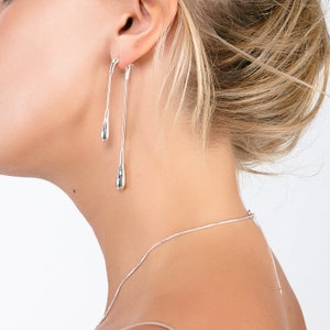 Double Drop Earrings Front and Back image 3