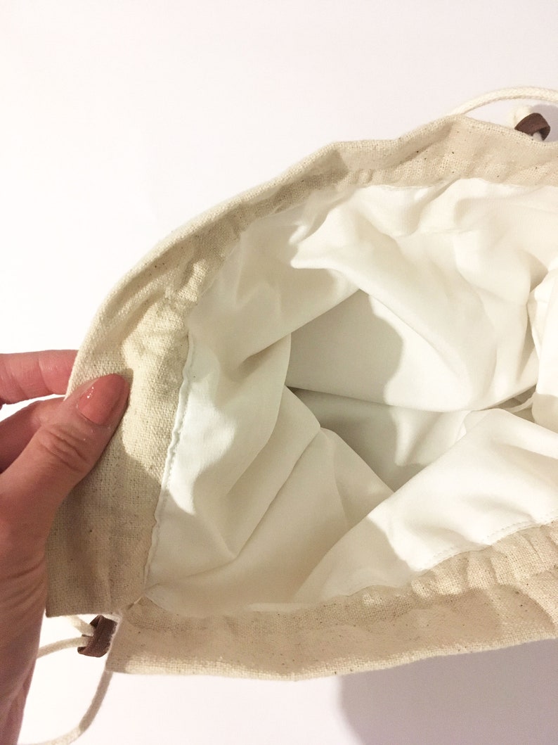 Linen Backpack Gift Bag Kids Backpack Bags & Purses Toy Etsy