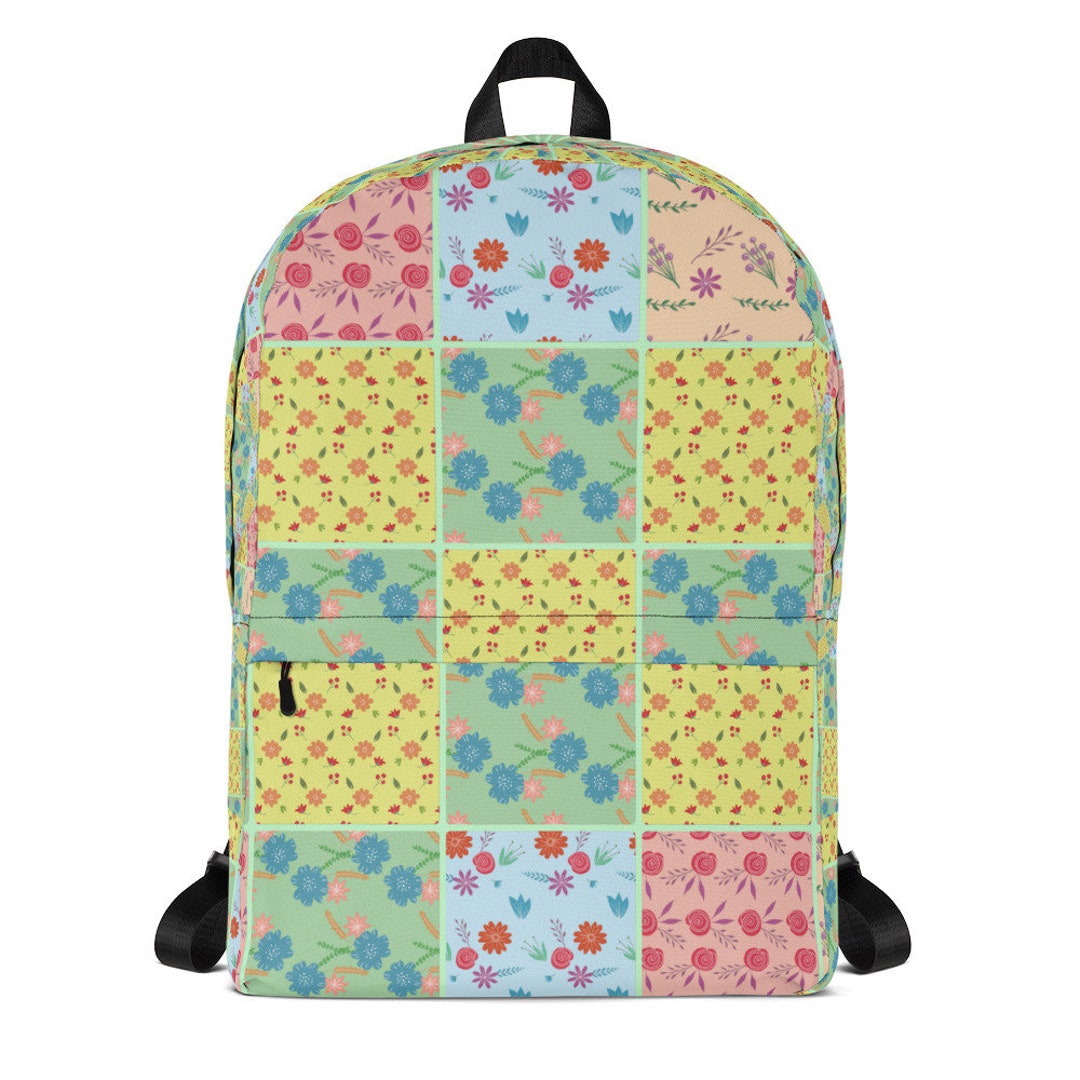 Backpack Quilt Pastel Design ~ Pockets & Zippers - Etsy