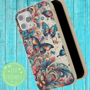 Biodegradable Phone Case iPHONES Butterflies Eco-Friendly