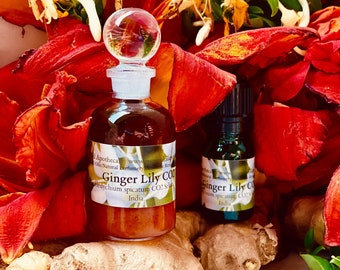 Ginger Lily CO2 Oil   Hedychium spicatum  Wild Crafted India Sweet Floral Woody Passionfruit Aphrodisiac  Kapur Kachari  Natural Perfume