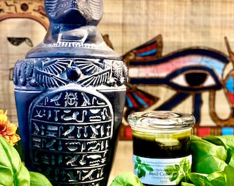 Basil Concrete  Ocimum basilicum  Egypt   Organic     Solid Perfume   Concentrated Aromatic Fugere Mossy  Nefertem Series