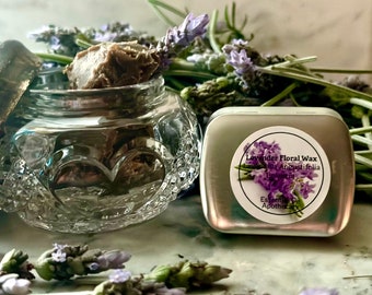 Lavender Floral Wax Lavandula angustifolia Organic Small Production Artisan Extraction Perfume Soapmaking Incense Bulgaria Make Perfume