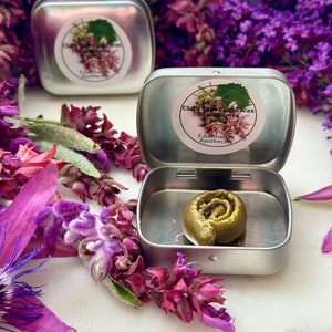 Clary Sage Floral Wax Salvia Sclarea Wax Organic Small Production Artisan Extraction  Soapmaking Incense Bulgaria Solid Perfume Fougère