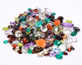 Natural Mixed Loose Gemstones, Mixed Gem Stone, Multi Color Stone, Mix Shape Stones, Faceted Stone Natural Gemstone Birthstone Jewelry Stone