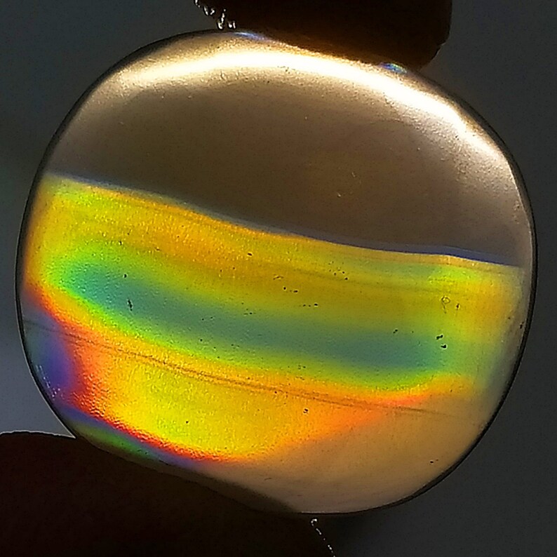 11ct /'A/' Grade Rainbow IRIS AGATE ~Multi-Color Fire~ 1-of-a-kind ~100/% Natural