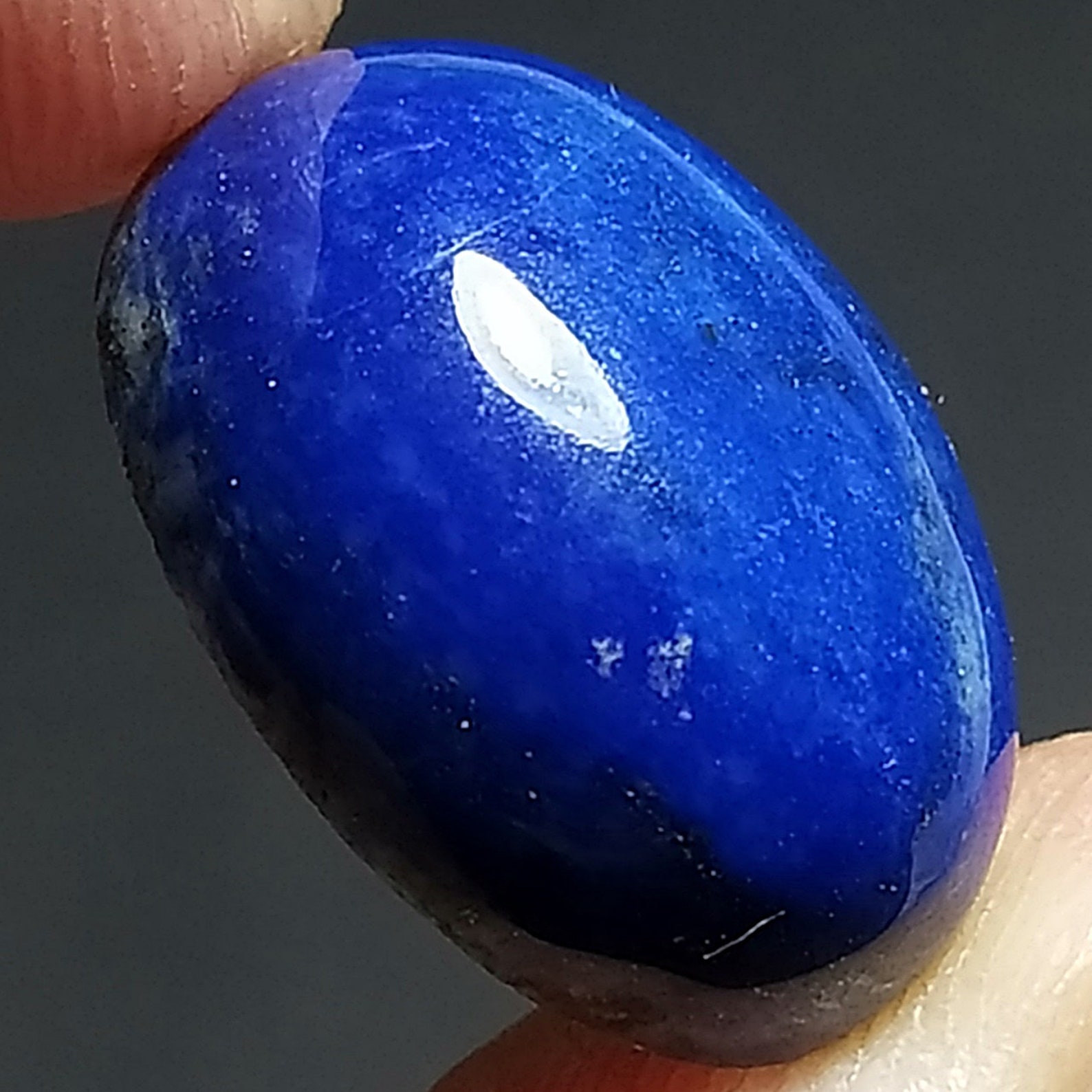 23ct Natural Top Blue Color Lapis Lazuli Cab 100 Natural Etsy