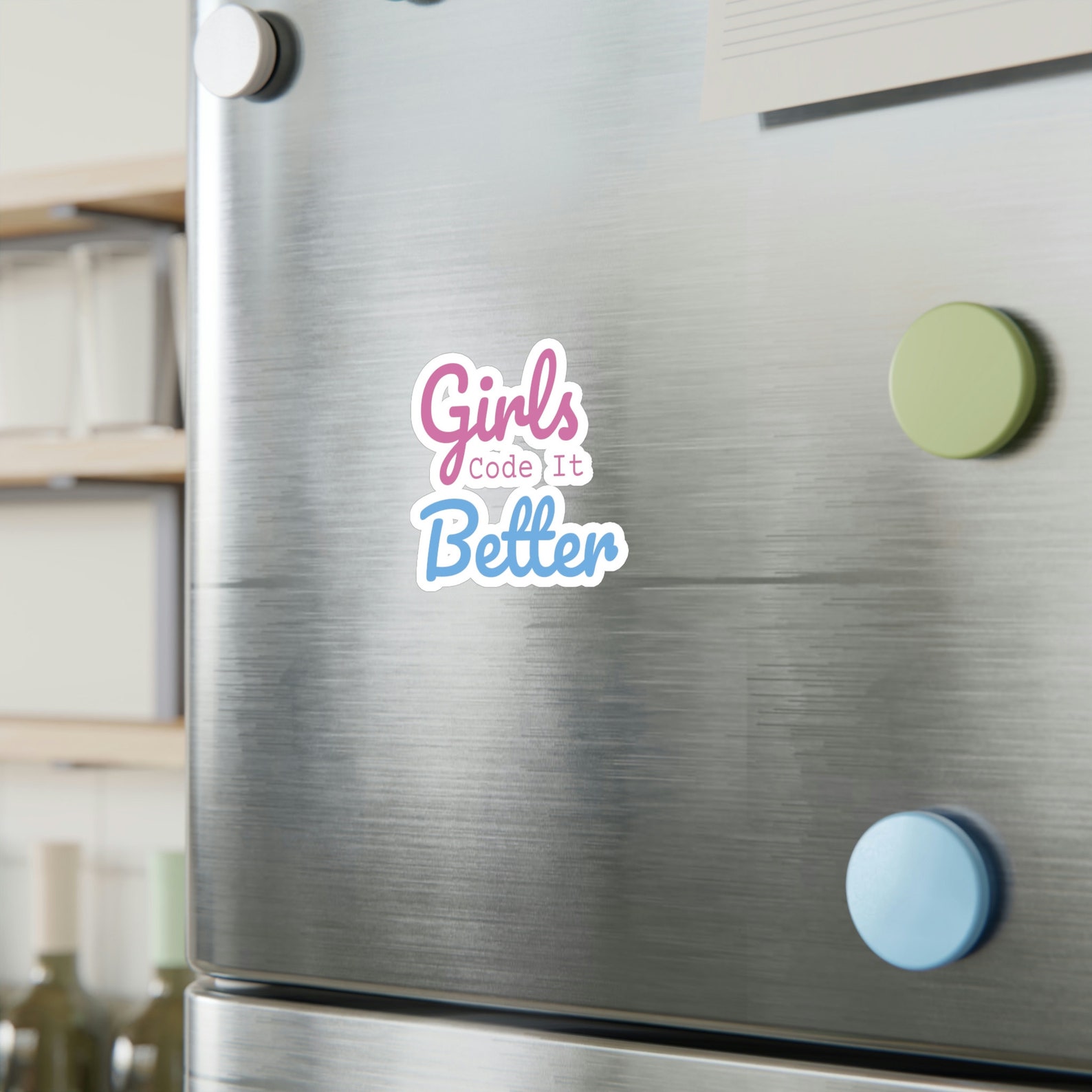 Sticker for Female Coder | Sticker for Laptop | Girls Code It Better ...