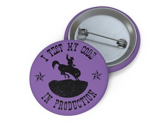 Funny Coding Pin for Laptop Case, Small Gift for Programmer, Pin Funny Round, Pin Funny Nerdy, Software Engineer Pin