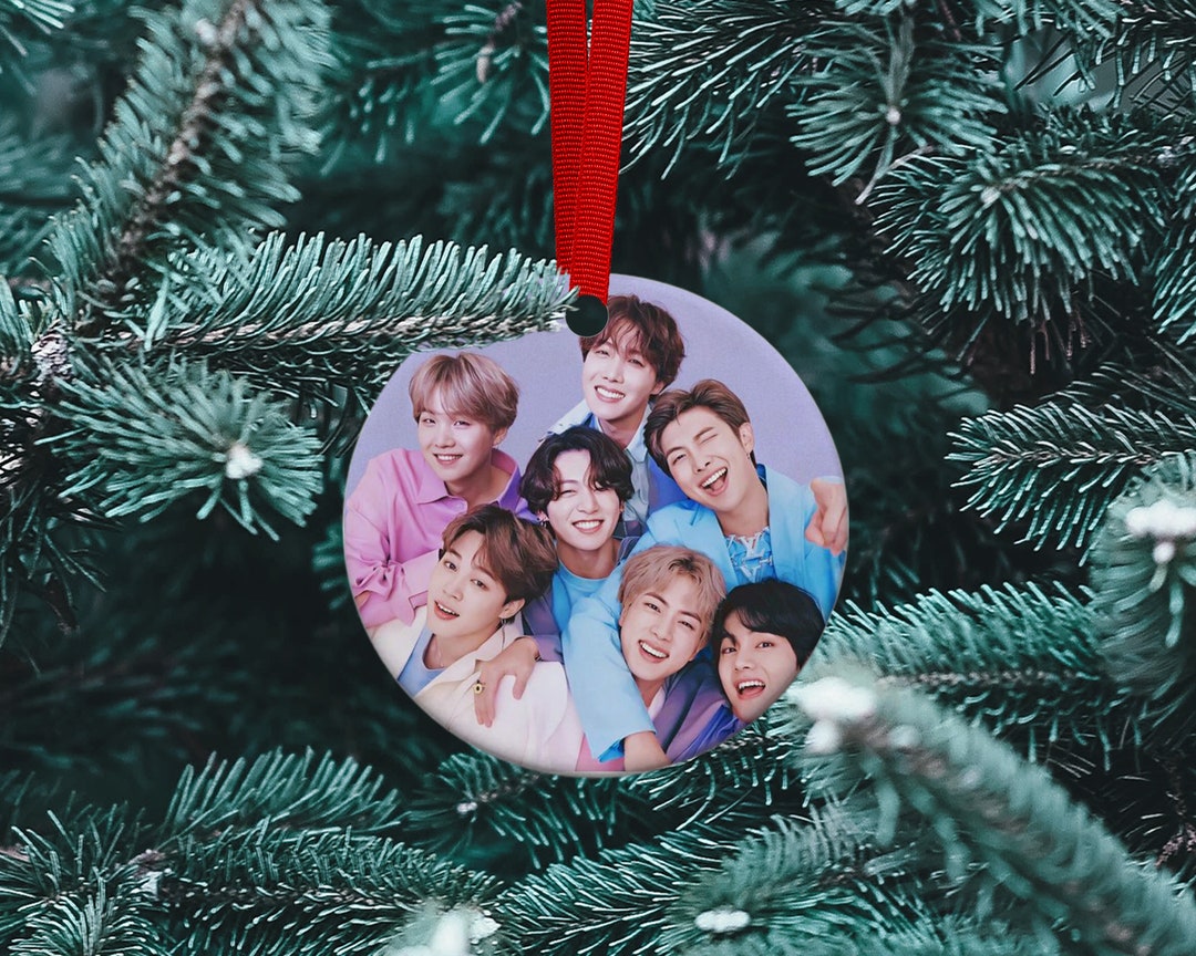BTS Christmas Ornaments - Etsy