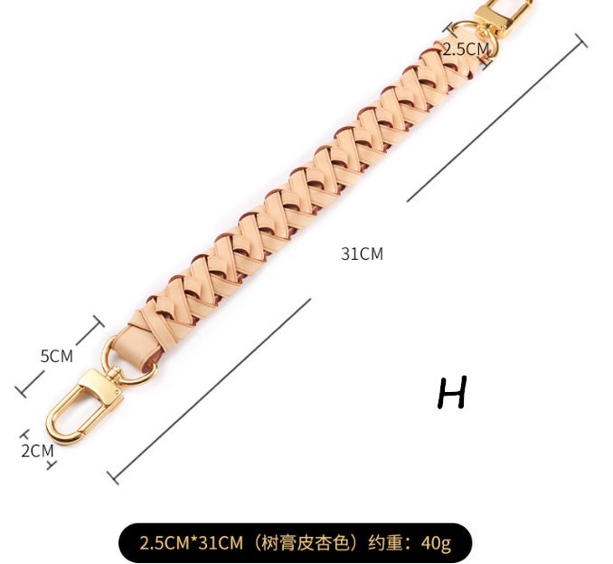 31cm 24K Gold Plating Genuine Leather Braided Purse Strap, Crossbody Strap  Bag Pochette Handle, Fashion Replacement Shoulder Handbag Chain - Yahoo  Shopping