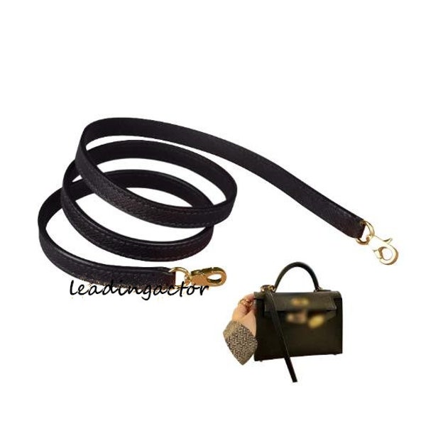 Cinturón de correa de bolso de cuero Epsom de 1,0 CM de ancho, cadena de bolso de hombro, correa de bolso bandolera, reemplazo de mango de alta calidad, accesorios para bolsos