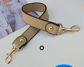 2.2cm Width 43cm Length Solid Soft Leather Short Purse Strap