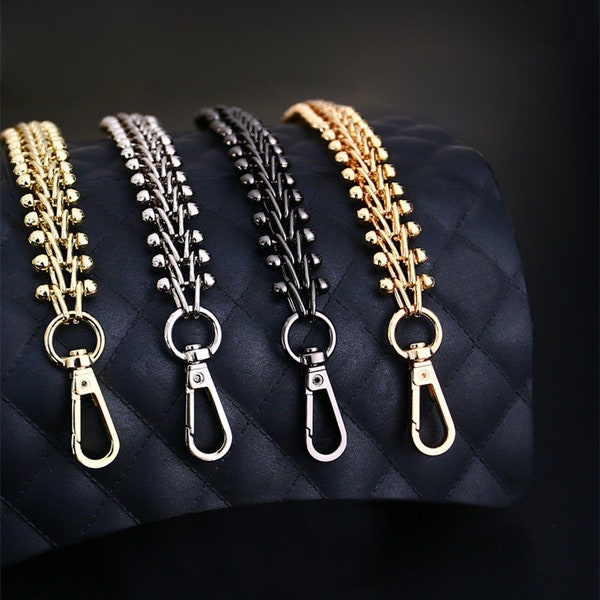 1 Pcs 17mm High Quality Alloy Purse Chain Strap, Bag Handle Chain, Crossbody Handbag Strap, Chain Strap with Clasps, Shoulder Strap Chain