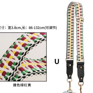 3.8CM Width, Adjustable 86-132CM Long, Fashion Colorful Cotton Webbing ...