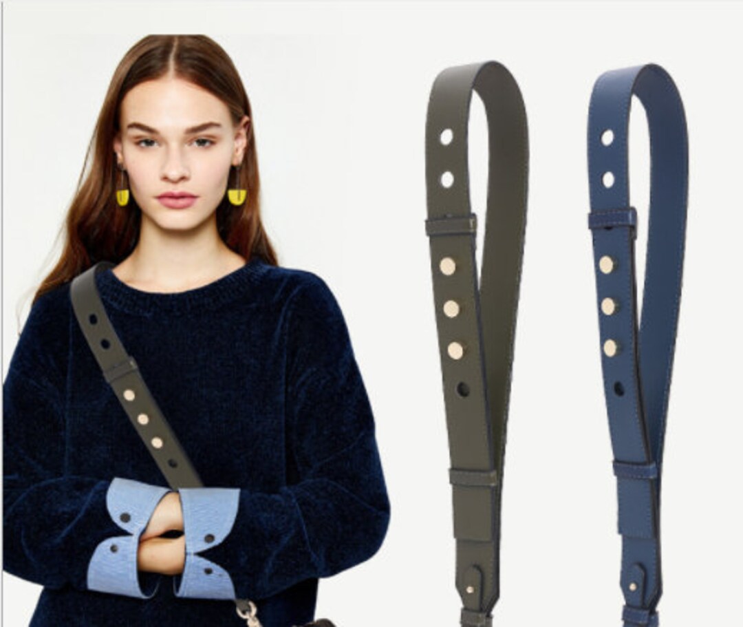 3.5cm Width Adjustable 98110cm Long Genuine Leather Purse Etsy